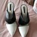 Zara Shoes | Black And White And White Color Block Mules | Color: Black/White | Size: 10