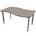 Marco Apex Series Adjustable Height Wave Activity Table Laminate/Metal in Brown | 30 H x 54 W x 30 D in | Wayfair 38-2258-G4-GRY