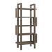 Union Rustic Mazzola Wooden Geometric Bookcase Wood in Brown/Gray | 67 H x 31.25 W x 14.25 D in | Wayfair 859C4ACA5C8F4F0CA7DB05974AE4C859