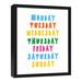 Zoomie Kids Mahurin Days Of The Week Canvas Art Canvas in White | 11 H x 14 W x 1.25 D in | Wayfair F856A8BCCE054F7CACB204E0EE3510C2