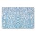 Blue 1 x 18 W in Kitchen Mat - Astoria Grand Spires Sketched Tapestry Kitchen Mat Synthetics | 1 H x 18 W in | Wayfair