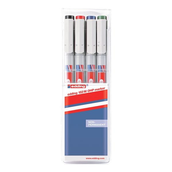 Edding 4er-Pack OHP-Marker »e-152 M« non-permanent grau Image