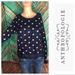Anthropologie Sweaters | Anthropologie Moth Wool Blend Polka Dot Sweater | Color: Blue | Size: S
