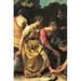 Buyenlarge 'Diana & Her Nymphs' by Johannes Vermeer Painting Print in Black/Brown | 42 H x 28 W x 1.5 D in | Wayfair 0-587-26329-6C2842