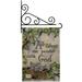 Breeze Decor All Things Are Possible w/ God 2-Sided Burlap 19 x 13 in. Garden Flag in Gray | 18.5 H x 13 W x 0.1 D in | Wayfair