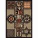 Black/Green 64 x 0.5 in Area Rug - Joy Carpets Just for Games Galore Area Rug Nylon | 64 W x 0.5 D in | Wayfair 1447C-02