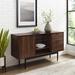 "52"" Modern 2-Drawer Lifted Sideboard in Dark Walnut - Walker Edison BU52AST2DDW"