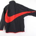 Nike Jackets & Coats | 90s Nike Mens Xs Big Swoosh Logo Jacket Black Red | Color: Black/Red | Size: Xs