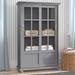 Andover Mills™ 51" H x 31.75" W Standard Bookcase Wood in Gray | 51 H x 31.75 W x 13 D in | Wayfair RDBL1357 34667903