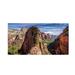 Ebern Designs 'Angels Landing' Photographic Print on Wrapped Canvas in White | 24 H x 47 W x 2 D in | Wayfair 8967E0E1691F4452B1157B553F98741C