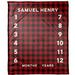 Harriet Bee Giana Buffalo Check Personalized Milestone Blanket Polyester | 50 W in | Wayfair 0A3232B5AB634F1AAFBB39C462AFE1A6