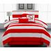 Longshore Tides Kaius Microfiber Comforter Set Polyester/Polyfill/Microfiber in Red | King Comforter + 6 Additional Pieces | Wayfair
