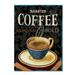 Charlton Home® Today's Coffee IV by Lisa Audit - Advertisements on Print Canvas Metal | 32 H x 24 W x 2 D in | Wayfair