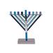 The Holiday Aisle® Chanukah Menorah Chabad Menorah in Blue | 7.5 H x 6.4 W x 2 D in | Wayfair A3096E25F1D74DD58C71A1BBAB9F48E5