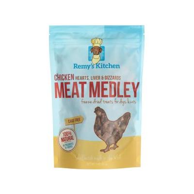 Remy's Kitchen Chicken Hearts, Liver & Gizzards Meat Medley Freeze-Dried Dog & Cat Treats, 3-oz bag