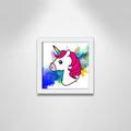 Casa Fine Arts Juvenile Rainbow Baby Unicorn Canvas Art in Pink | 8 H x 1.1875 D in | Wayfair 24540-01