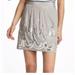 Anthropologie Skirts | Anthropologie Leifsdottir Peplum Skirt Size 4 | Color: Gray/Silver | Size: 4