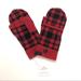 Coach Accessories | Coach Signature Red Plaid Gloves/Mittens, Nwt! | Color: Black/Red | Size: Os