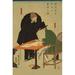 Buyenlarge 'Foreigners in Yokohama Draw Up Contract in Mercantile House' by Sadahide Utagawa Painting Print in Black/Green | Wayfair