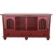 Tucker Murphy Pet™ Stelly Small Double Wide Credenza Pet Crate Wood in Red/White | 35 H x 64.5 W x 23 D in | Wayfair