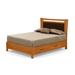 Copeland Furniture Monterey Solid Wood Bed Wood and /Upholstered/Polyester/Genuine Leather in Brown | 76.25 W x 88 D in | Wayfair