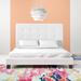 Modway Melanie Tufted Button Fabric Platform Bed Upholstered/Polyester in White | 48 H x 64.5 W x 85.5 D in | Wayfair MOD-5879-WHI