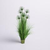 Beachcrest Home™ Artificial Potted Artificial Grass & Cyperus Heads Plastic | 60 H x 34 W x 34 D in | Wayfair 5552B77F73E447D6A7E39F9CC486F91F