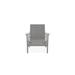 Telescope Casual Wexler Sling Patio Chair Plastic in Gray/White | 33 H x 29.25 W x 28 D in | Wayfair 6W7Y31601