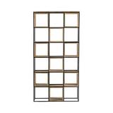 Foundry Select Cubby Etagere Bookcase in Black/Brown | 77 H x 39.5 W x 13 D in | Wayfair B2EE09566BC84B6099295DCD2401E8E7
