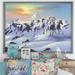 East Urban Home 'Horses in the Snow' - Picture Frame Graphic Art on Canvas Metal in White | 30 H x 40 W x 1.5 D in | Wayfair