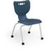 MooreCo Hierarchy 16" Classroom Chair w/ Casters Plastic/Metal in Gray | 31 H x 20.5 W x 23.8 D in | Wayfair 54316-1-Navy-NA-PL-SC