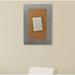 Lark Manor™ Linlin Bulletin Board Wood/Cork in White | 48 H x 0.75 D in | Wayfair C84/30.5-42.5