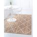 White 60 x 0.5 in Area Rug - Union Rustic Nalley Geometric Hand-Braided Jute/Sisal Natural/Ivory Area Rug Jute & Sisal, | 60 W x 0.5 D in | Wayfair