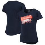 Girls Youth Navy Detroit Tigers Brush Stroke Dolman T-Shirt