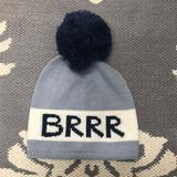 Kate Spade Accessories | Kate Spade Brr Beanie Pom Hat | Color: Blue/White | Size: Os
