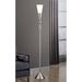 Everly Quinn Hagans 72" Torchiere Floor Lamp Glass/Metal in Yellow | 72 H x 10.75 W x 10.75 D in | Wayfair B5D995ED9CF24066875CDAFEAB2EF4F7