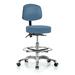 Orren Ellis Kley Height Adjustable Doctor Stool w/ Foot Ring Metal in Blue | 42.75 H x 24 W x 24 D in | Wayfair BE38AB7CE8A9499DBF6D32879B8ECA88