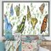 East Urban Home Summertime Butterflies E - Picture Frame Graphic Art Print on Canvas Metal in Green | 30 H x 40 W x 1.5 D in | Wayfair
