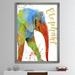 East Urban Home Colorful Safari Animals C - Picture Frame Graphic Art on Canvas Canvas, Cotton in Green | 20 H x 12 W x 1 D in | Wayfair