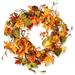 The Twillery Co.® Popp 25" Wreath in Green/Orange/Yellow | 25 H x 25 W x 4 D in | Wayfair RAHV-HYX0261A