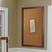 Lark Manor™ Linlin Wall Mounted Corkboard/Bulletin Board Wood/Cork in Brown | 52 H x 22 W x 0.75 D in | Wayfair C27/18.5-48.5