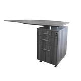 Safco Products Company Medina Series 29.5" H x 63" W Right Desk Return Manufactured Wood in Gray | 29.5 H x 63 W x 24 D in | Wayfair MNRTPRLGS