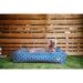 Tucker Murphy Pet™ Rosalie Moroccan Lounge Dog Bed Polyester/Cotton in Blue | 7 H x 24 W x 19 D in | Wayfair PY3012DSF