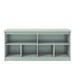 Manhattan Comfort 105955 - Viennese 62.99 in. 6- Shelf Buffet Cabinet w/ Mirrors in Off White