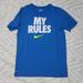 Nike Shirts & Tops | Boys Blue Medium Nike Tee Tshirt Short Sleeve | Color: Blue | Size: Mb