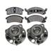 1995-2005 Pontiac Sunfire Front Wheel Hub Assembly and Brake Pad Kit - DIY Solutions