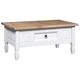 vidaXL Table basse Pin mexicain Gamme Corona Blanc 100x55x45 cm