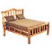 Millwood Pines Latimore Solid Wood Platform Bed Wood in Yellow/Brown | 62 H x 92 W x 92 D in | Wayfair 37377A0402DF489FB6244088257D9F6F