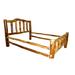 Millwood Pines Lattimore Solid Wood Platform Bed Wood in Brown | 56 H x 92 W x 92 D in | Wayfair A7002A84D95746F09C3D53C58CE60062