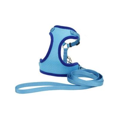 Comfort Soft Mesh Cat Harness & Leash, Blue Lagoon, 11 to 14-in chest